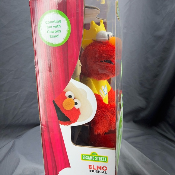 Sesame Street Elmo the Musical “Let’s Imagine Elmo” Stuffed Animal Doll in Box - Picture 4 of 6